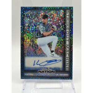2025 Leaf Baseball Nation Kash Mayfield Strikeout Machine Sparkle Auto 1/3 SSP